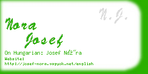 nora josef business card